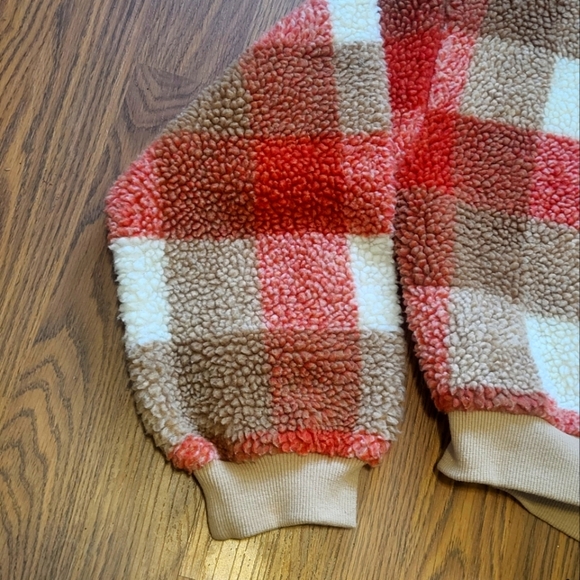 Zaful Long Sleeve Plaid Turtleneck Sweater Womens US M Fuzzy Style - Picture 2 of 8